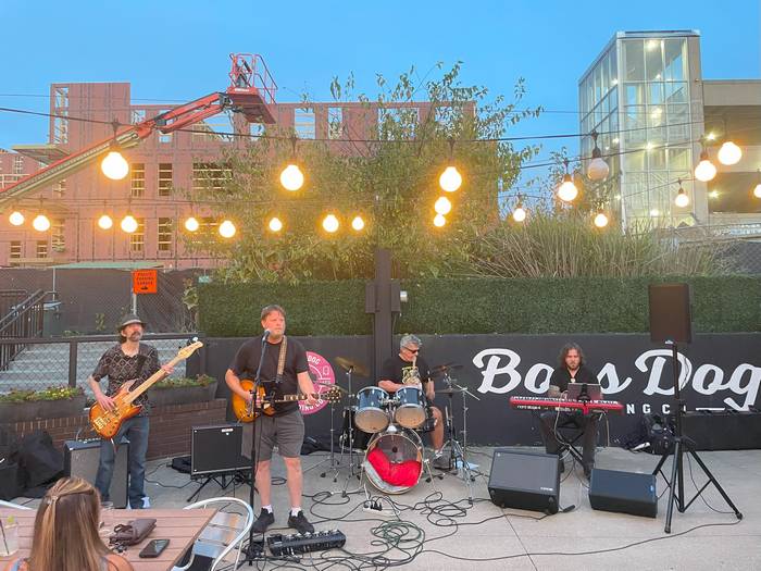 Lack of Direction at Boss Dog Brewery during Heights Music Hop .