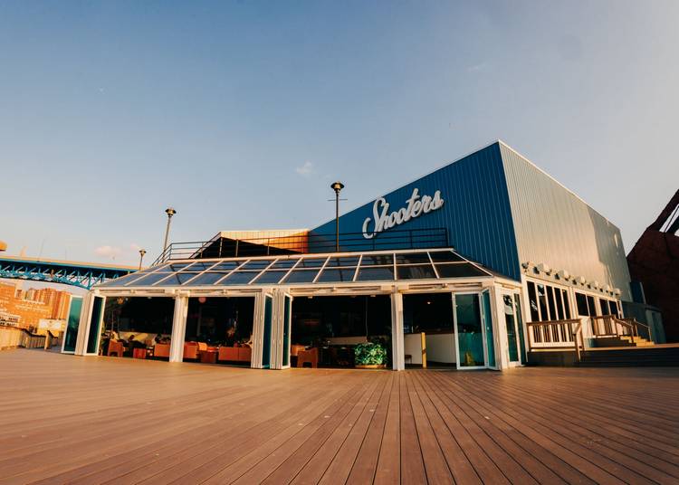 Shooters exterior on the West Bank of the Flats.