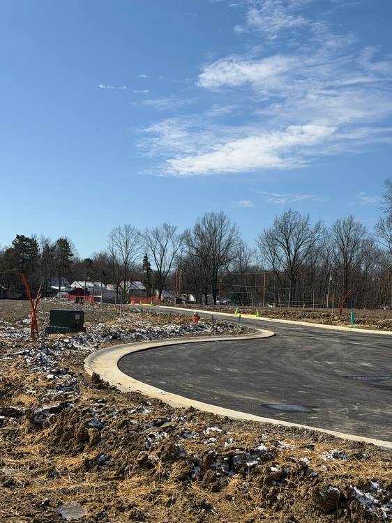 The undeveloped land on the six acres that will become St. John Woods.