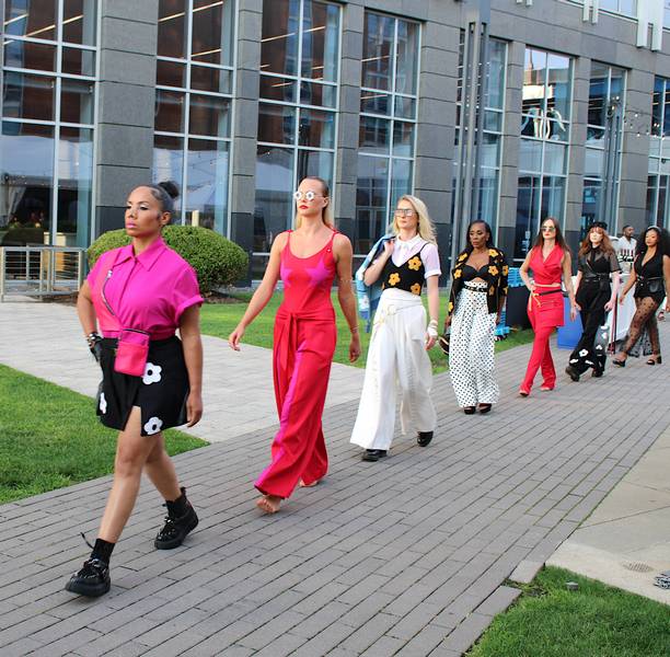 Models show off Mayén's newest designs.