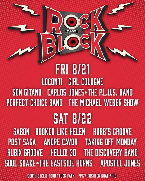 2026 Rock the Block schedule.