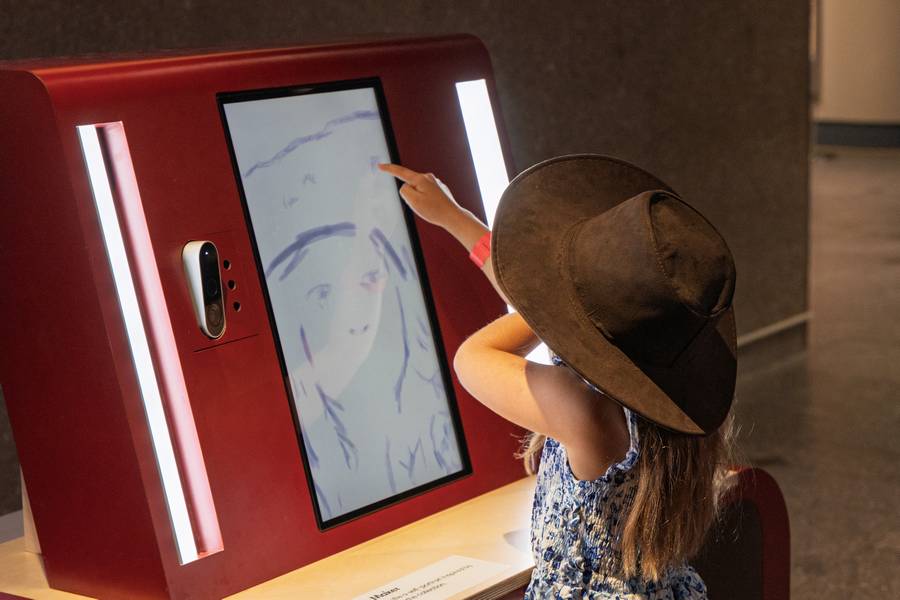 Interactive artistry at the Cleveland Museum of Art's ArtLens Crash Party.