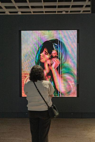 Interactive artistry at the Cleveland Museum of Art's ArtLens Crash Party.