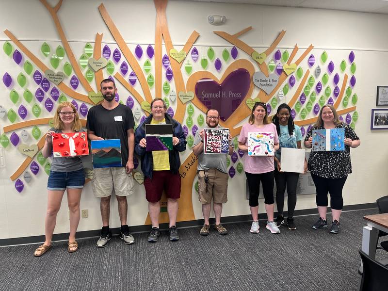 Along with support groups and educational resources, Empowering Epilepsy provides art therapy classes funded by $7,500 in CAC project support.
