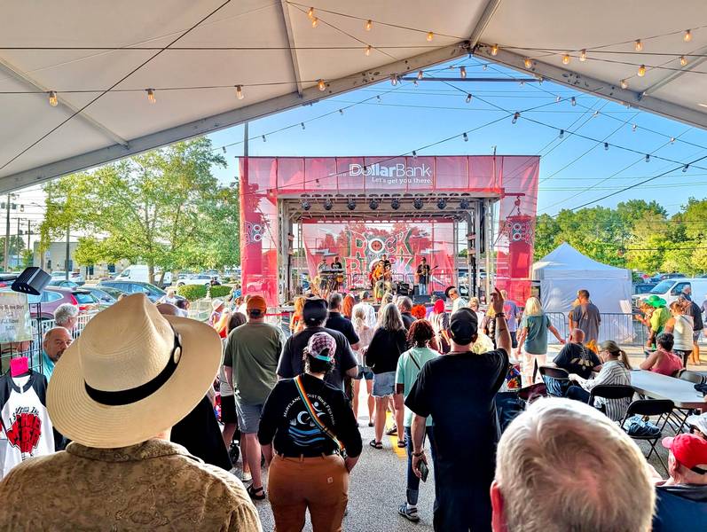 The skies were clear on Friday for the 12rh annual  Rock the Block.