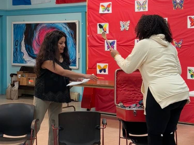 Rehearsal of "Exit Door" as part of the Test Flight play development series.