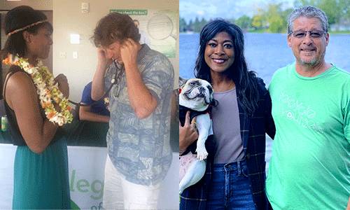 Chuck Roberts and  Candice Monroe