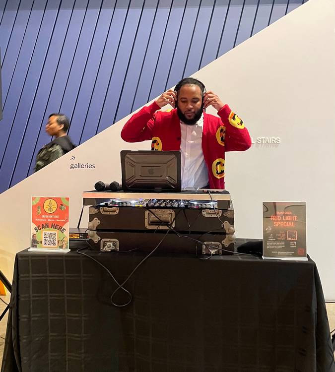 DJ Silk set the mood at moCa Cleveland's 2026 season opening event.