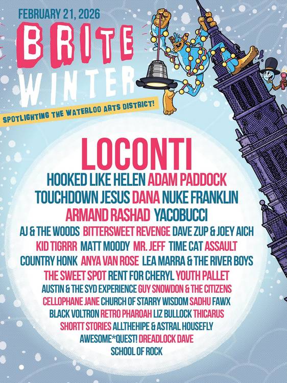 Brite Winter moves to the Waterloo Arts District for 2026.