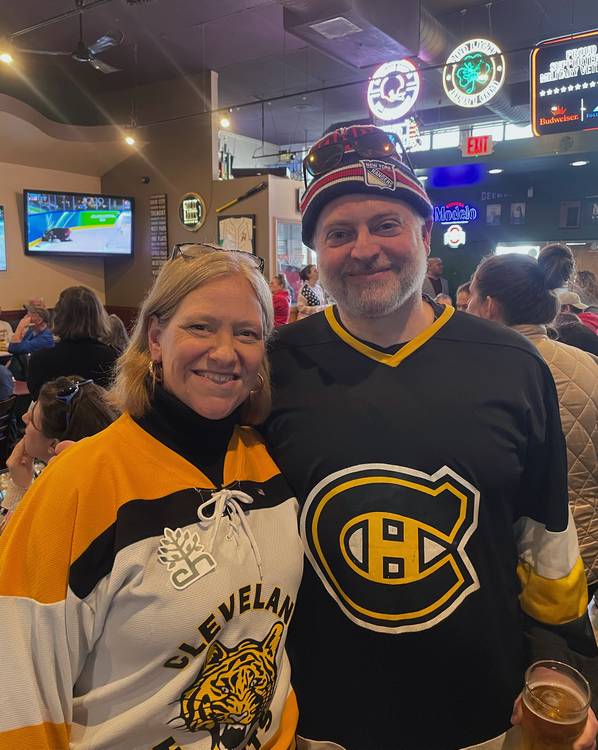 Team USA fans Andrea Turner and Jay Tekus.