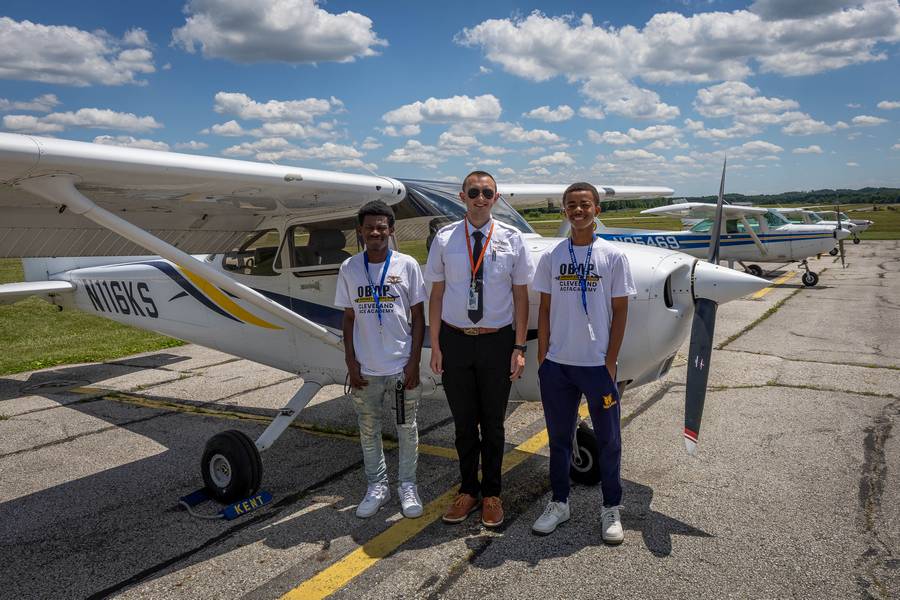 ACE students prepare to fly.