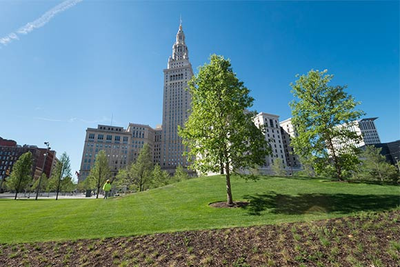 The redesigned Public Square in 2016.