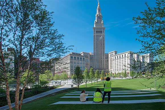 The Public Square event lawn in 2016.