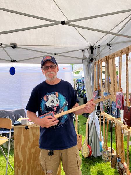 Cigar box artist Howard Mishler.