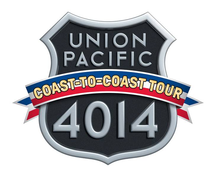 The Union Pacific Big Boy No. 4014 Coast to Coast Tour logo.