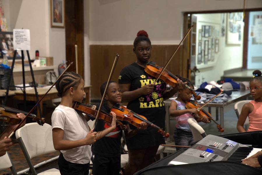 The Thea Bowman Center provides musical instrument instruction and performing arts education for children ages eight to 13.