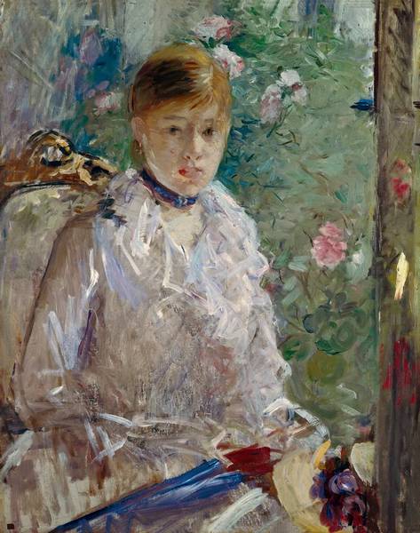 Bethe Morisot's 'Summer: Woman Beside a Window,' 1878.