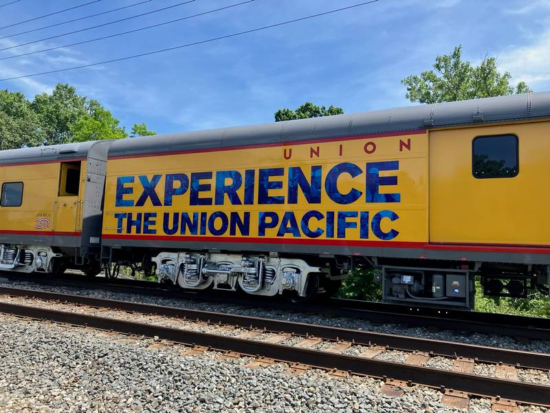 A look at a rail car during the Euclid stop.