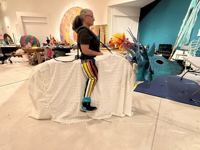 Testing a float for Parade the Circle.