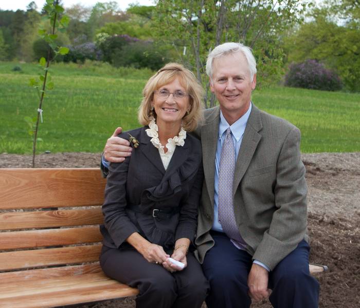 Holden Forests & Gardens board leaders Connie and Paul Abbey.