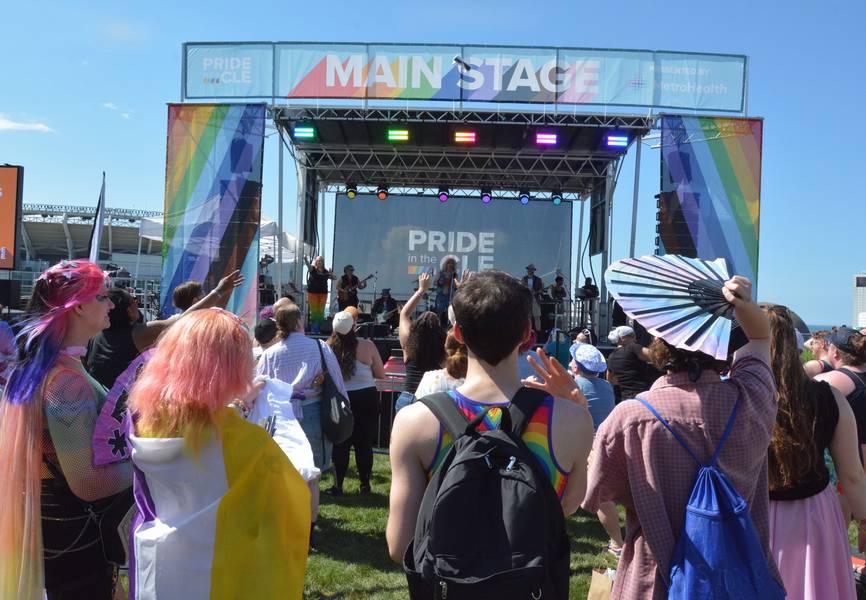 Enjoying the live entertainment at Pride in the CLE 2026.