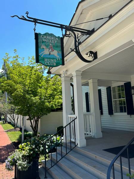 The entry to the Chagrin Valley Hunt Club in Gates Mills.