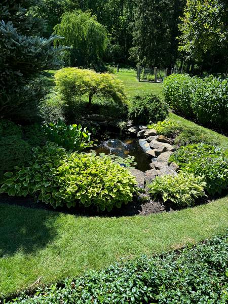 An impressive water feature.