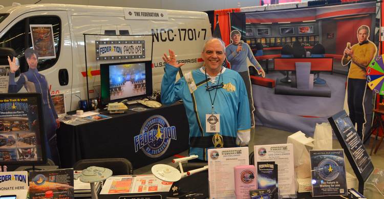 Star Trek booth.