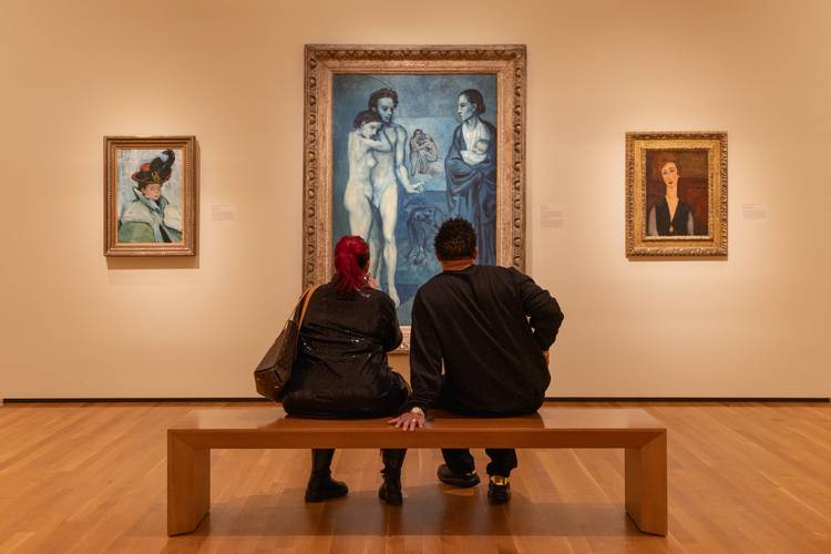 Enjoying the works at Cleveland Museum of Art at a monthly MIX event.