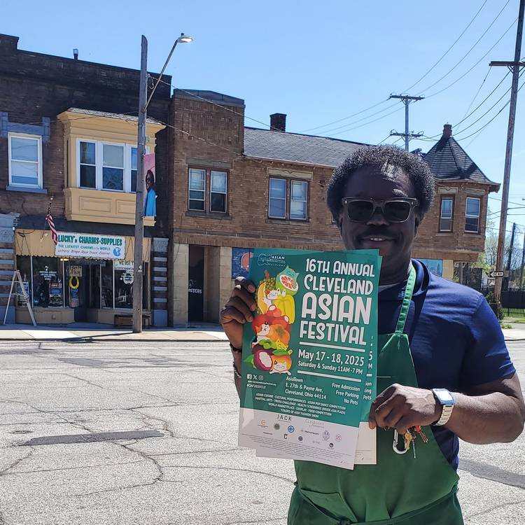 Mr. Lucky of Mr. Lucky’s Charms and Supplies in the St. Clair Superior neighborhood.