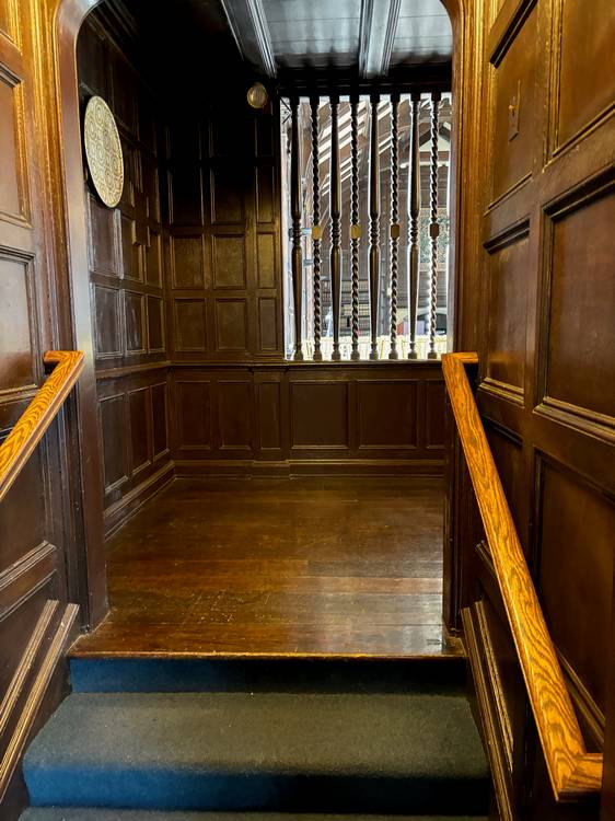 Stairs leading to the Great Hall.