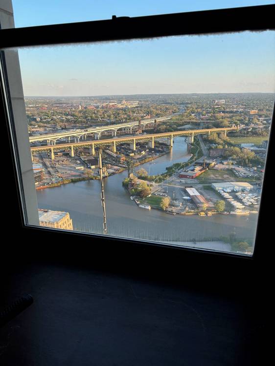 Bridge views from the Greenbrier Suite.