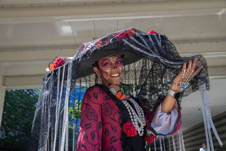 Parade the Circle meets Dia de Muertos.