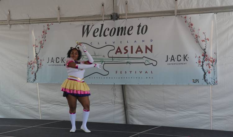 Sailor Moon cosplay.