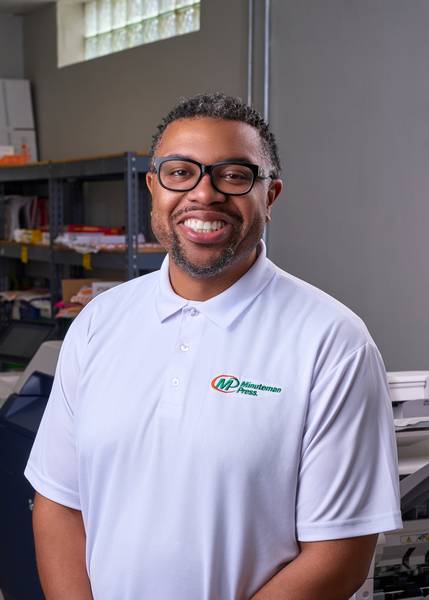 Quentin James, Minuteman Press Cleveland partner.