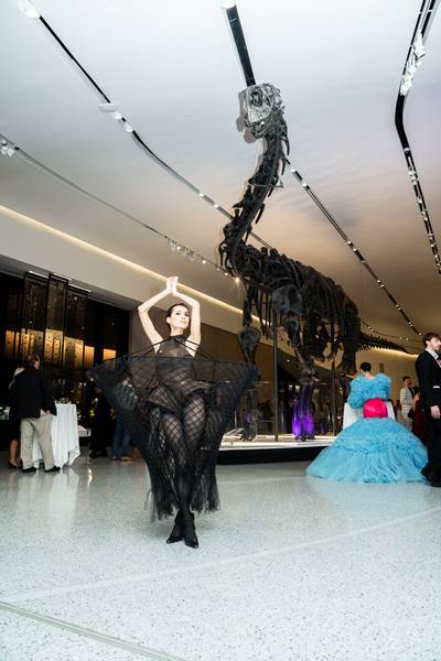 Models wear feather-inspired designs for 'Fashion & Feather,' a collaboration between the Cleveland Museum of Natural History and Kent State University.