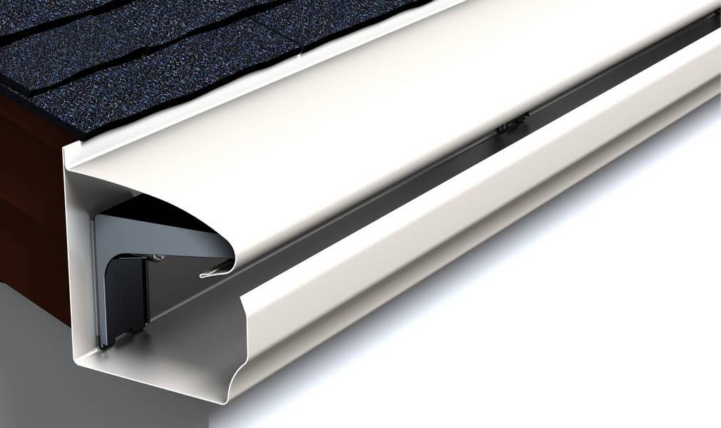 Leafguard gutters  are one-piece, seamless systems designed to capture water and carry it away from the house.