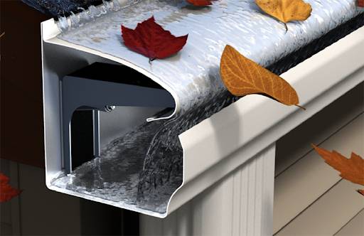 Leafguard gutters  are one-piece, seamless systems designed to capture water and carry it away from the house.