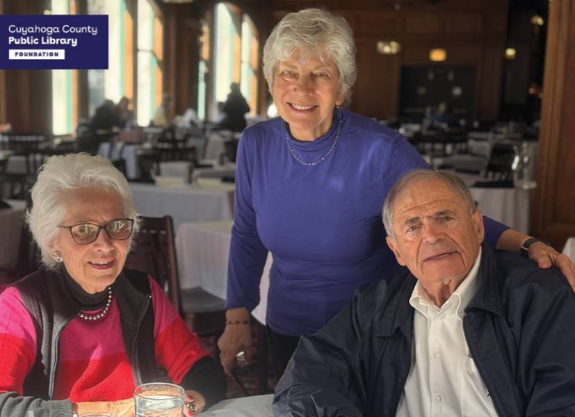 Three Holocause survivors: Eva Clarke, Hana Berger Moran, and Dr. Mark Olsky.