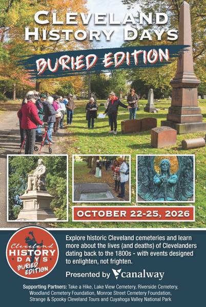 Canalway's Cleveland Buried History Days returns Thursday, Oct. 22 and runs through Sunday, Oct. 25.