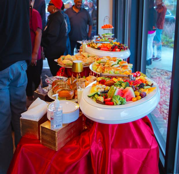 Guests were treated to refreshments at the Nobility Court ribbon cutting ceremony.