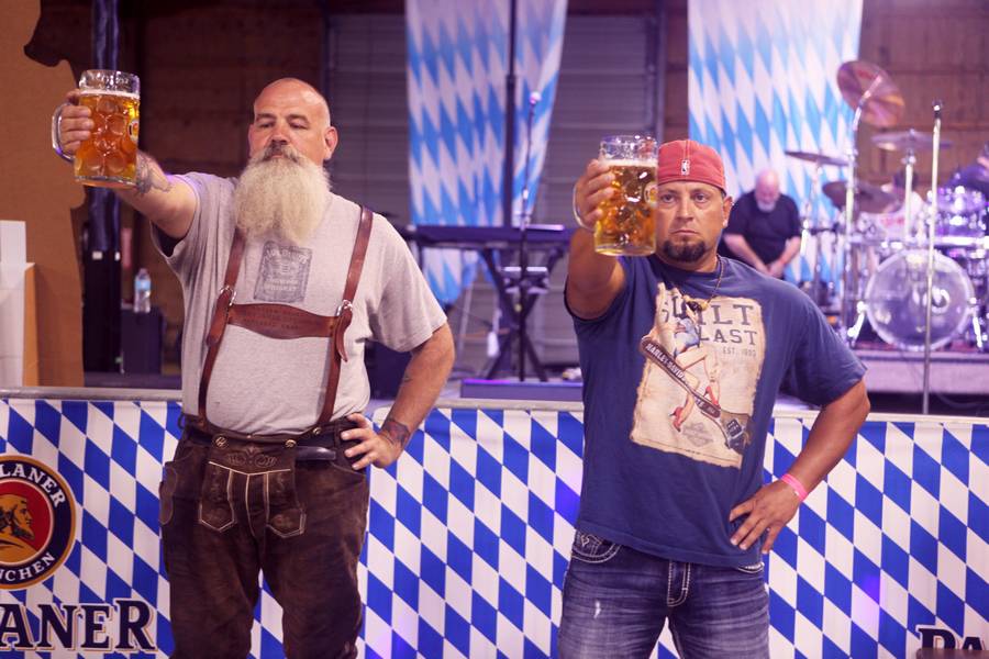 The stein holding competition.