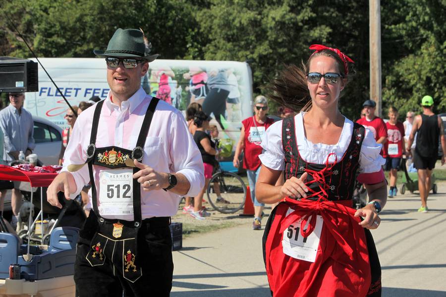 The Great Lakes 5K Bier Run at Cleveland Oktoberfest.
