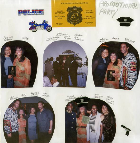Cleveland Police officer Gayle Miller Cooper's Black Shield party.