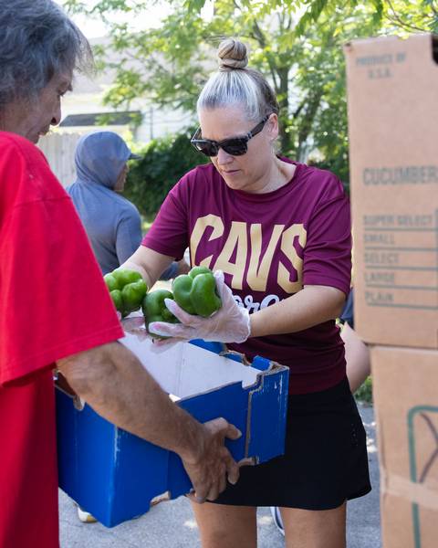 This is the fifth summer that the Cavs and KeyBank have partnered with the Greater Cleveland Food Bank.