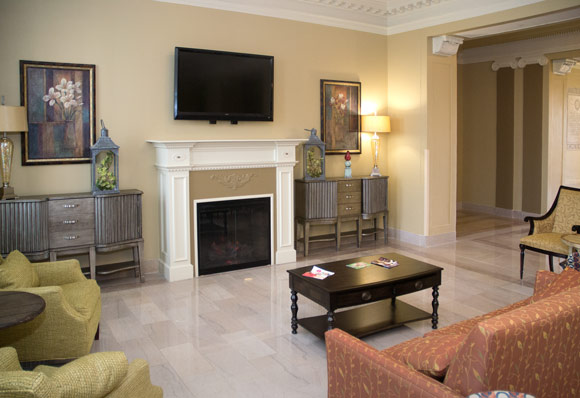 Interior lobby at St Luke’s Manor
