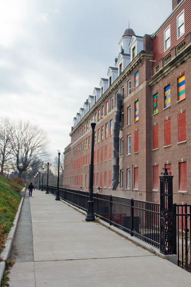 The Mews pathway that runs through the St Luke’s Manor project