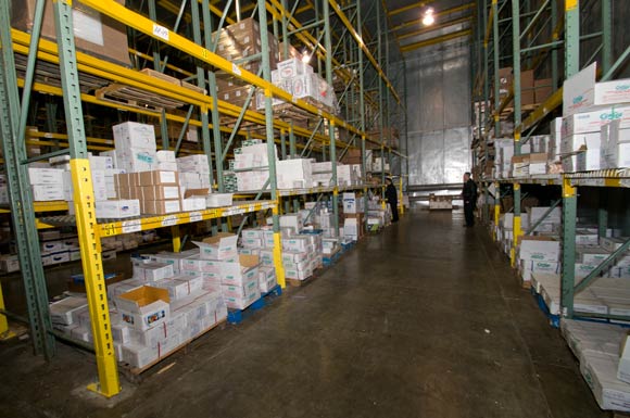 10,000 square foot freezer at Catanese Classic Seafood