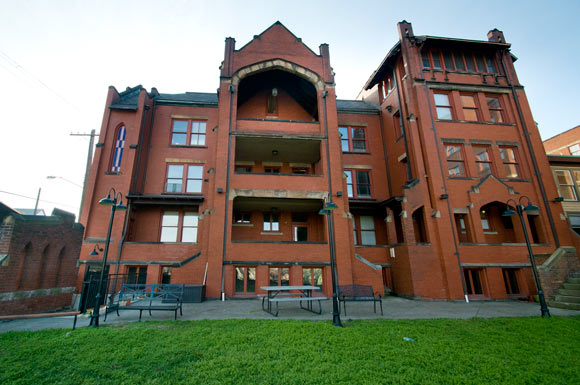 Future home of  The Spotted Owl (entrance at the bottom left) at the Tremont Place Lofts