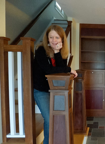 Jocelyn Schaffer in her SmartHome - Photo Erin O'Brien